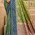 green soft silk blend woven work traditional saree