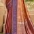 orange soft silk blend woven work traditional saree