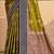 olive green soft silk blend woven work traditional saree