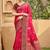 pink soft silk blend woven work traditional saree