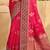 pink soft silk blend woven work traditional saree