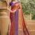 peach soft silk blend woven work traditional saree