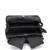 Anekaant beaded muse black cotton statement bow embellished clutch