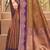 brown  soft silk blend woven work traditional saree