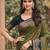 green soft silk blend woven work traditional saree