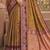 brown  soft silk blend woven work traditional saree