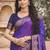 purple soft silk blend woven work traditional saree