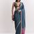 PRINTED SAREE WITH EMBROIDERY WORK LACE