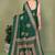 green printed, blocked printed daily wear chiffon, georgette saree with blouse