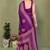 purple printed, blocked printed daily wear chiffon, georgette saree with blouse