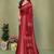 maroon printed, blocked printed daily wear chiffon, georgette saree with blouse