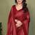 maroon printed, blocked printed daily wear chiffon, georgette saree with blouse