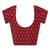 maroon printed, blocked printed daily wear chiffon, georgette saree with blouse