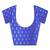 blue printed, blocked printed daily wear chiffon, georgette saree with blouse