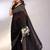 black printed bandhani chiffon self design saree with blouse 