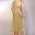 olive printed hand batik chiffon, georgette saree with blouse