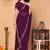 wine wedding party & festive georgette embellished saree with blouse