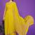 yellow wedding party & festive georgette embellished saree with blouse