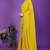 yellow wedding party & festive georgette embellished saree with blouse