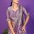 lavender wedding party & festive tissue embellished saree with blouse