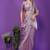 lavender wedding party & festive tissue embellished saree with blouse