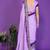 lavender wedding party & festive art silk embroidered saree with blouse