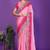 pink wedding party & festive art silk embroidered saree with blouse