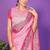 pink wedding party & festive art silk embroidered saree with blouse