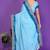 blue wedding party & festive art silk embroidered saree with blouse