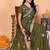 green wedding party & festive art silk embroidered saree with blouse