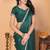 green wedding party & festive art silk embellished saree with blouse