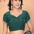 green wedding party & festive art silk embellished saree with blouse