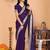purple wedding party & festive art silk embellished saree with blouse
