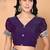 purple wedding party & festive art silk embellished saree with blouse