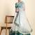 GREEN and WHITE ZARI satin silk Sequin EMBROIDERed LEHENGA CHOLI WITH BLOUSE