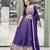 PURPLE SEQUin EMBROIDERY GEORGETTE LEHENGA CHOLI WITH BLOUSE
