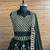 DARK GREEN SEQUin EMBROIDERed GEORGETTE LEHENGA WITH BLOUSE