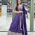 PURPLE SEQUin EMBROIDERY GEORGETTE LEHENGA CHOLI WITH BLOUSE