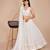 WHITE LAKHNAVI chikankari SEQUins WORK GEORGETTE LEHENGA CHOLI WITH BLOUSE