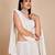 WHITE LAKHNAVI chikankari SEQUins WORK GEORGETTE LEHENGA CHOLI WITH BLOUSE