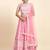 PINK CORDING and SEQUin work CHINON SILK LEHENGA CHOLI WITH BLOUSE