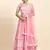 PINK CORDING and SEQUin work CHINON SILK LEHENGA CHOLI WITH BLOUSE
