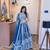 LIGHT BLUE CORDING and SEQUin work CHINON SILK LEHENGA CHOLI WITH BLOUSE