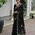 black solid linen saree with blouse