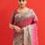 pink solid tussar silk saree with blouse