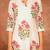 red cotton hand block print salwar kameez