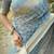 blue solid silk blend saree with blouse