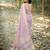 purple solid silk blend saree with blouse