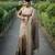 beige solid raw silk blend saree with blouse