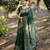 green solid raw silk blend saree with blouse
